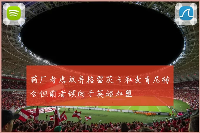 药厂考虑放弃格雷茨卡和麦肯尼转会但前者倾向于英超加盟